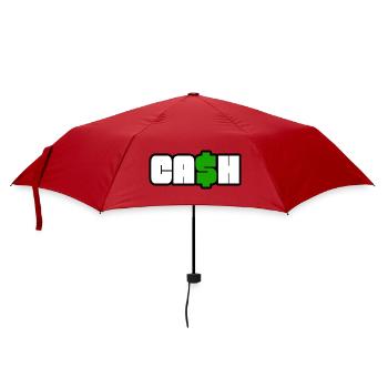 Bargeldsymbol Fettes Dollar-Logo - Regenschirm (klein) - Rot - Vorne