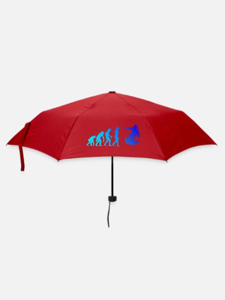 Modernes Snowboard Artwork - Regenschirm (klein) - Rot