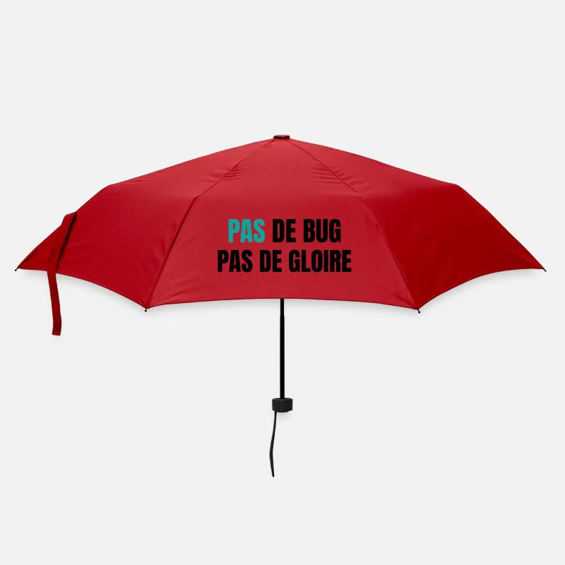 No bugs, no glory - Umbrella (small) - red