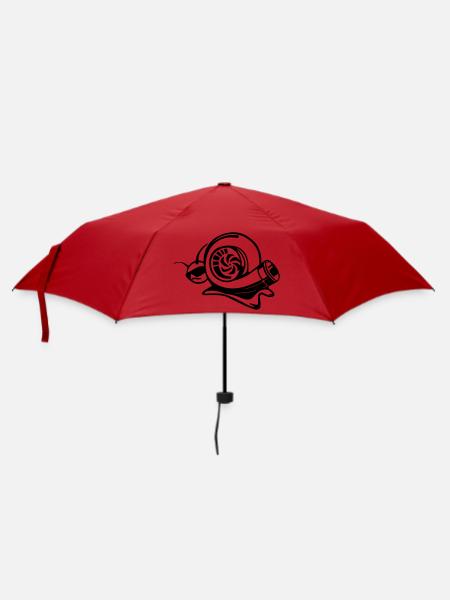 Auto-turning Rasante Schneckenrennen - Regenschirm (klein) - Rot