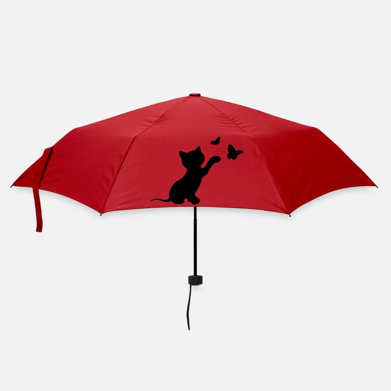 cat - Umbrella (small) - red