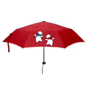Ours polaires - Parapluie standard - rouge - Devant