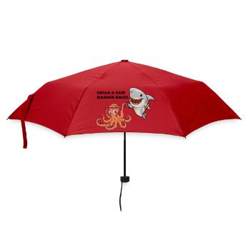Alle hassen Nazis - Regenschirm (klein) - Rot - Vorne
