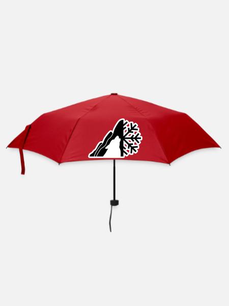 Mountain Logo - Umbrella (small) - red