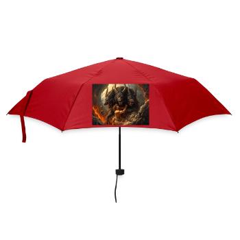 Heracles Brings Cerberus from the Underworld - Umbrella (small) - red - Front