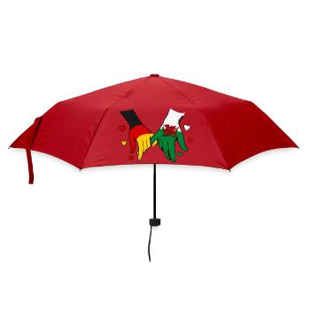 Deutschland_Wales_Flagge_Haendehalten - Parapluie standard - rouge - Devant