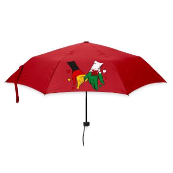 Deutschland_Wales_Flagge_Haendehalten_used - Parapluie standard - rouge - Devant