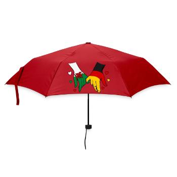 Wales_Deutschland_Flagge_Haendehalten - Parapluie standard - rouge - Devant