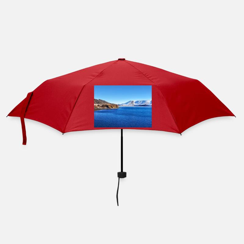 Arktische Traumberge - Regenschirm (klein) - Rot
