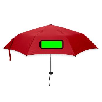 Battery full - Umbrella (small) - red - Front