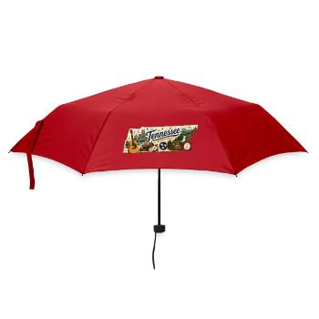 Tennessee Great Smoky Mountains Vintage Sticker - Umbrella (small) - red - Front