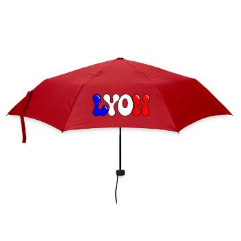 Lyon Bunte Blöcke Frankreich - Regenschirm (klein) - Rot - Vorne