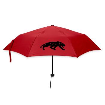 Schwarzer Panther - Regenschirm (klein) - Rot - Vorne
