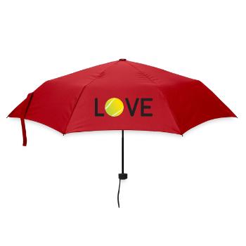 Tennis-Liebhaber - Regenschirm (klein) - Rot - Vorne
