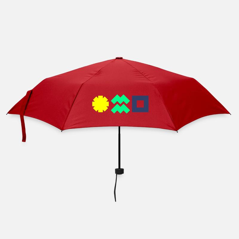 Solarstrom macht unabhängig & schützt das Klima! - Regenschirm (klein) - Rot