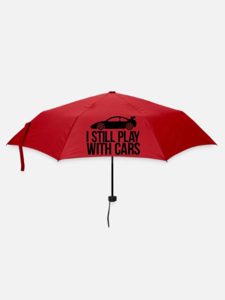 auto - Regenschirm (klein) - Rot