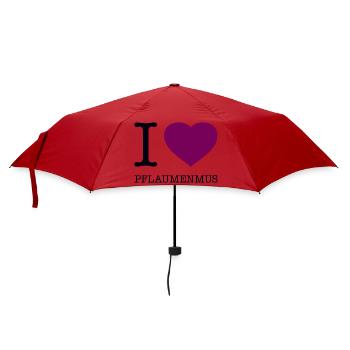 I love plum jam - Umbrella (small) - red - Front