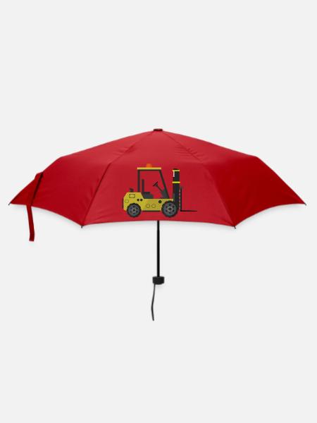 Gabelstapler - Regenschirm (klein) - Rot