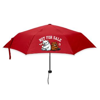 Greenland and Canada are not for Sale Funny Design - Umbrella (small) - red - Front