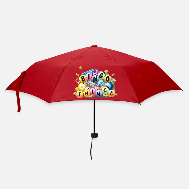 Bingo Is My Thingo Lucky Game Night Player Design - Umbrella (small) - red