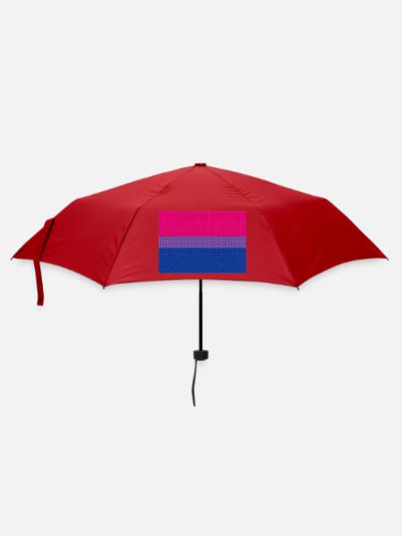 Bisexuelle Flagge - Regenschirm (klein) - Rot