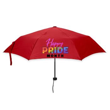 Happy Pride Month - Regenschirm (klein) - Rot - Vorne