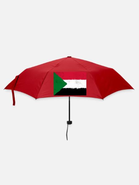 Flagge des Sudan - Regenschirm (klein) - Rot