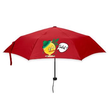 Citron Moustache Papa - Parapluie standard - rouge - Devant