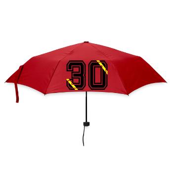 30- - Regenschirm (klein) - Rot - Vorne