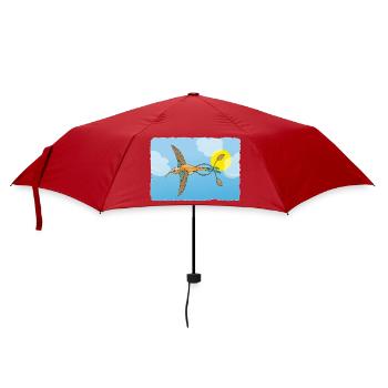 The hummingbird - Umbrella (small) - red - Front