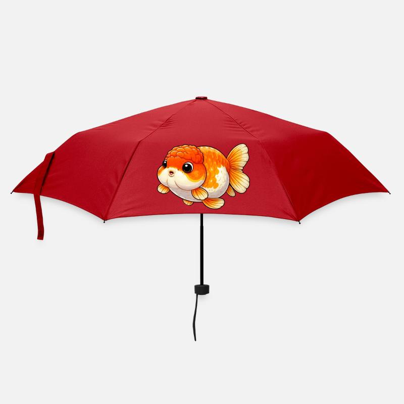 Ranchu Lover Orange / White Edition - Regenschirm (klein) - Rot