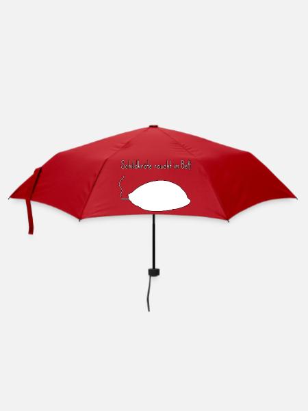Schildkröte lustiger Wortwitz, zweideutiger Humor - Regenschirm (klein) - Rot