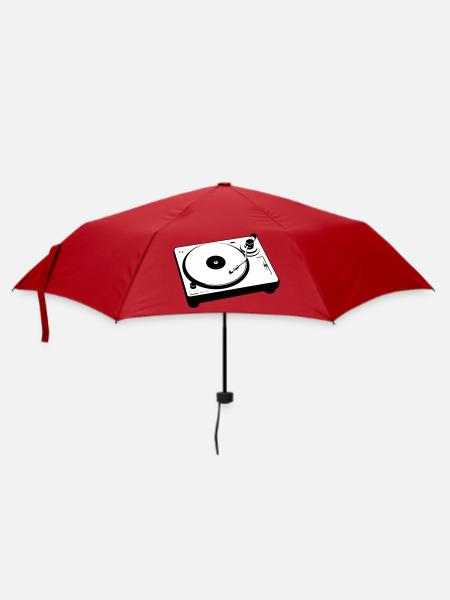 Turntable Plattenspieler DJ - Regenschirm (klein) - Rot