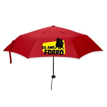 Eu Amo Forro – Tanzende Capybaras - Regenschirm (klein) - Rot - Vorne