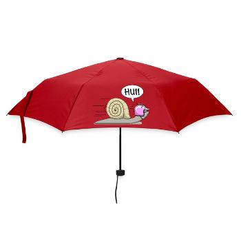 Racing snail - now also in pink - Umbrella (small) - red - Front