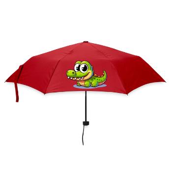 Alligator-Krokodil - Regenschirm (klein) - Rot - Vorne