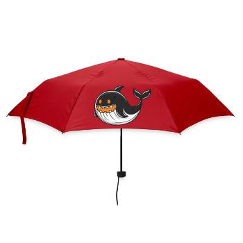Baleine Halloween Zombie - Parapluie standard - rouge - Devant
