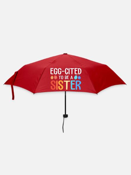 Gender Reveal Ostern Werdende Mutter - Regenschirm (klein) - Rot