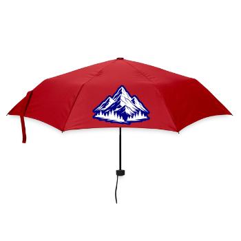 Symbole de la nature des montagnes - Parapluie standard - rouge - Devant