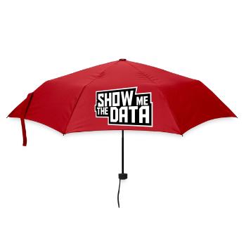 Show Me The Data Funny Nerd Analyst Sarcastic - Umbrella (small) - red - Front