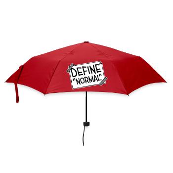 Define Normal Lustig Sarkastisch Definition Grafik - Regenschirm (klein) - Rot - Vorne
