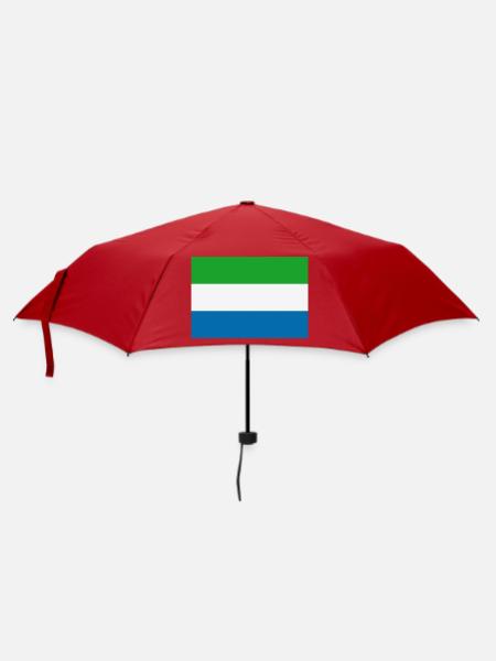 Sierra Leone-Flagge - Regenschirm (klein) - Rot