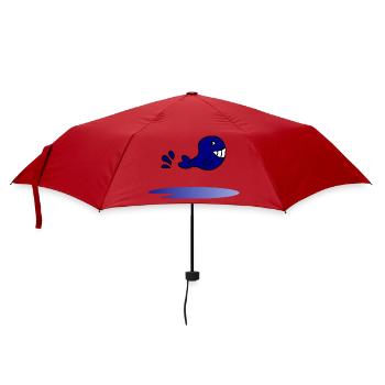 FEIERTAG. FROHE FEIERTAGE. GELIEBTE. MEISTER. LEHRER - Regenschirm (klein) - Rot - Vorne