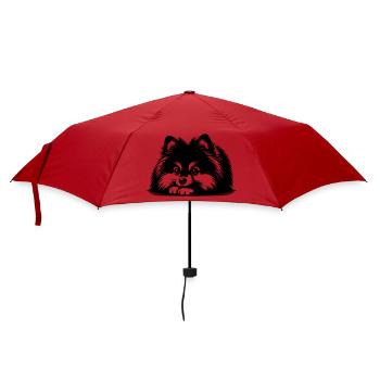 Tête de Poméranie avec pattes - Parapluie standard - rouge - Devant