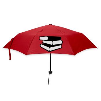 Bücher - Regenschirm (klein) - Rot - Vorne