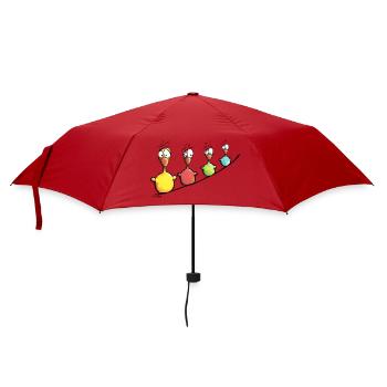 Cute Birds - Umbrella (small) - red - Front