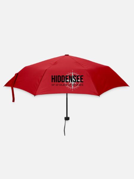 Koordinaten Hiddensee - Regenschirm (klein) - Rot