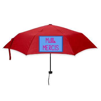 MAÎTRESSE. MAITRE. MERCI. MERCI MAÎTRESSE - Parapluie standard - rouge - Devant