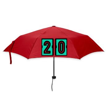 20. 20 YEARS. 20th ANNIVERSARY. 20 YEARS ANNIVERSARY. - Umbrella (small) - red - Front
