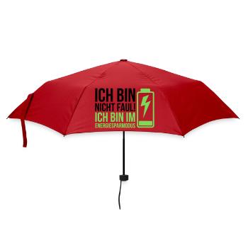 I'm not lazy – I'm in power saving mode - Umbrella (small) - red - Front